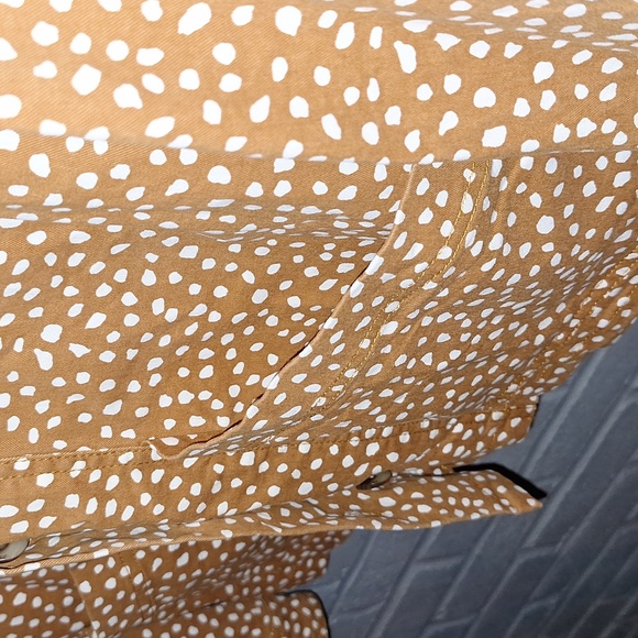 🦌 Casual jacket by LOFT. Brown with white spots. - Picture 4 of 8